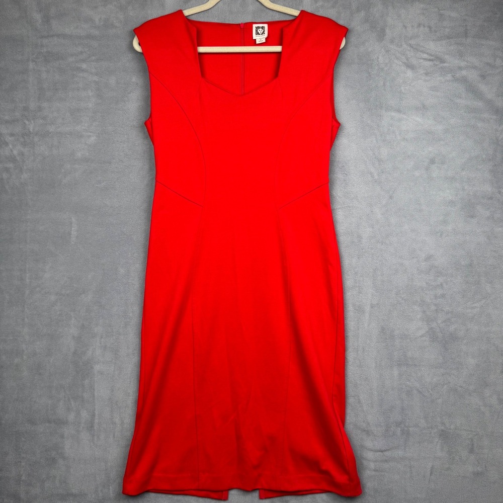 Anne Klein Red Sheath Dress